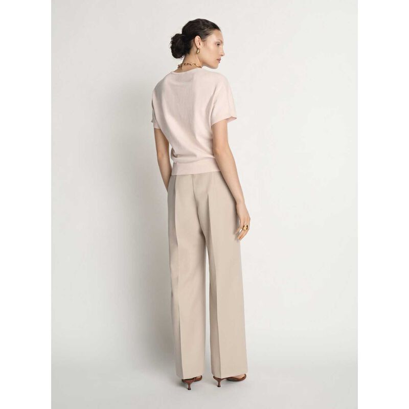 Veronika Maine Cotton Cashmere Knit Tee image number 9